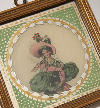 Load image into Gallery viewer, Four Églomisé French 19th Century Fashion Prints in Matching Frames
