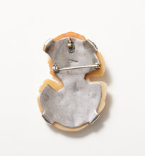 Load image into Gallery viewer, Antique Shell Cameo Brooch/Pendant With Custom Fitted Sterling Back
