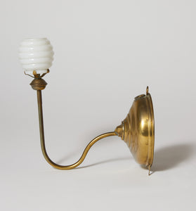 Antique Brass Traveling Oil Lamp