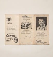 Load image into Gallery viewer, Jack Dempsey Autographed Eponymous Times Square Restaurant Menu
