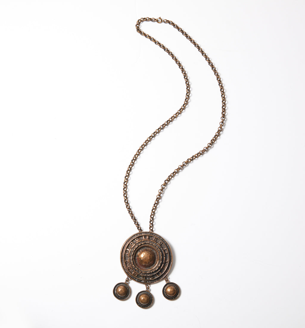 Uni David-Andersen Bronze Pendant Necklace