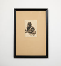 Load image into Gallery viewer, Cocker Spaniel Etching by Morgan Dennis
