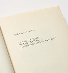 "The Front Runner" First Edition