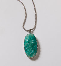 Load image into Gallery viewer, Poured Glass and Sterling Pendant
