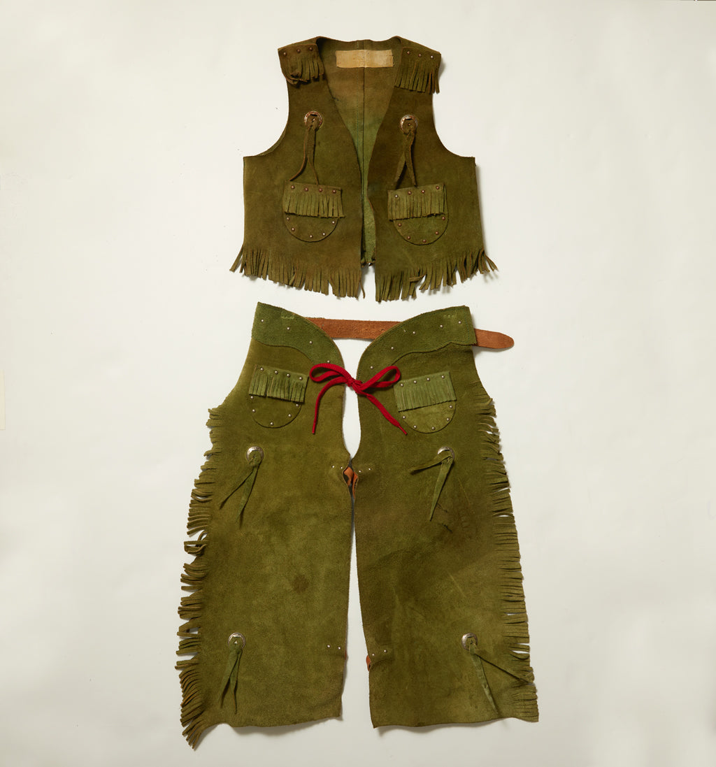 Vintage Child's Leather Chaps and Vest
