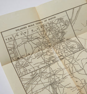 Antique I.C.S. Railroad Mail Line Maps