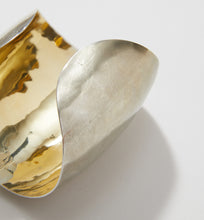 Load image into Gallery viewer, Modernist Sterling Silver &amp; Vermeil Cuff
