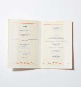 Felix Frankfurter Autographed & Enscribed NY Bar Association Annual Dinner Menu