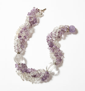 Rock Crystal & Amethyst Toursade