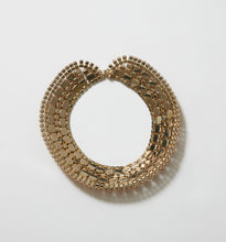 Load image into Gallery viewer, Mid-Century Citrine-colored Crystal Bib Necklace
