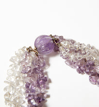 Load image into Gallery viewer, Rock Crystal &amp; Amethyst Toursade
