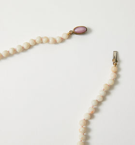 Angel Skin Coral Bead Necklace