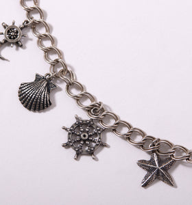 Sterling Silver Aquatic Charm Necklace