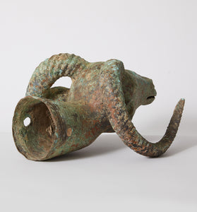 Archaic Style Bronze Ram's Head