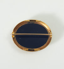Load image into Gallery viewer, Antique 10K Gold &amp; Micro Mosaic Pin
