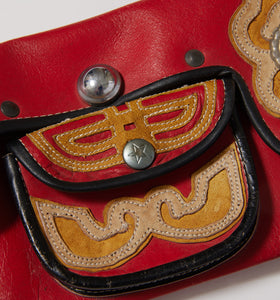 Early 1980s Tibetian Leather Belt