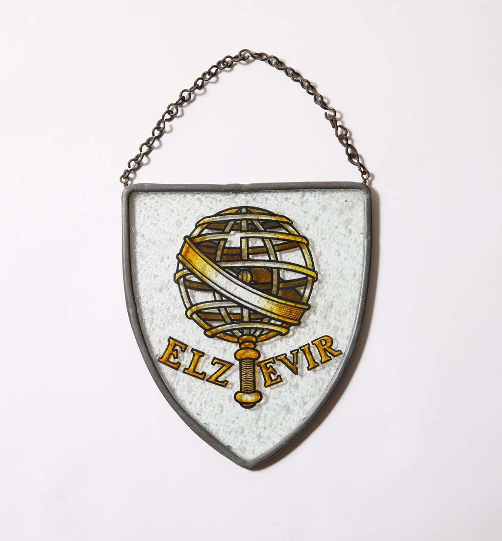 Elzevir Leaded Stained-Glass Shield