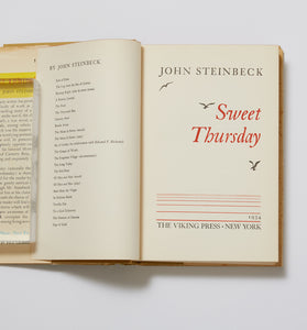 John Steinbeck's "Sweet Thursday" First Edition, First Printing.